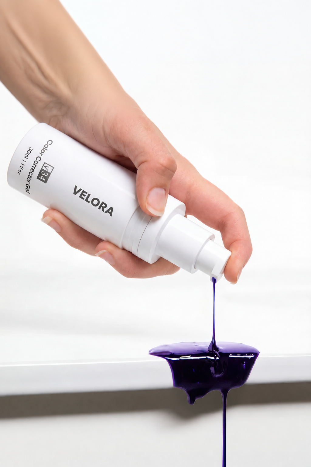 Aplicación del gel corrector VELORA V34